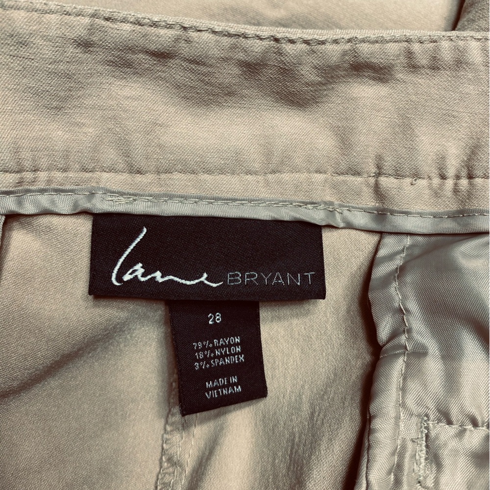 Lane Bryant Women's Khaki Cropped Pants